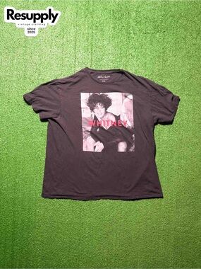 Whitney Houston Graphic Black Tee Men’s Size XXL
